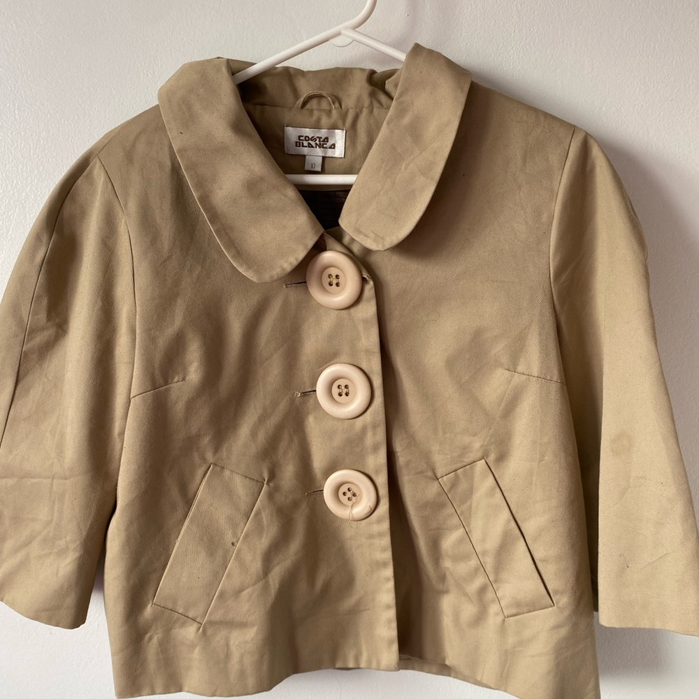 Costa Blanca Button Top